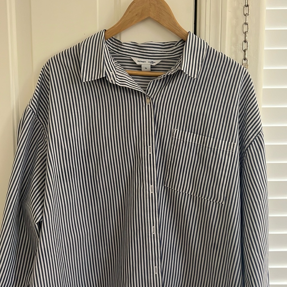 Old Navy Boyfriend Fit Oxford - XL
